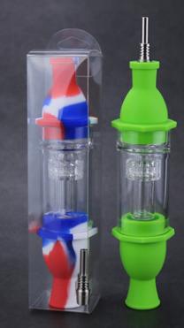 DPSP007 7.1” FDA silicone NC set with  perk, with 10mm titanium tip with blister box