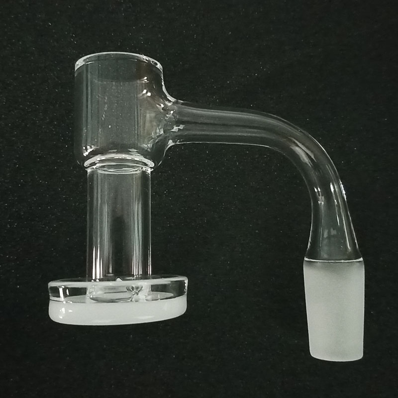 DPQBN046 US Grade full Weld Beveled Edge Quartz Terp Slurpers Banger Male Female For Glass Water Bongs Oil Rigs Water Pipes, bowl dia=20mm,OP quartz tray dia=30mm