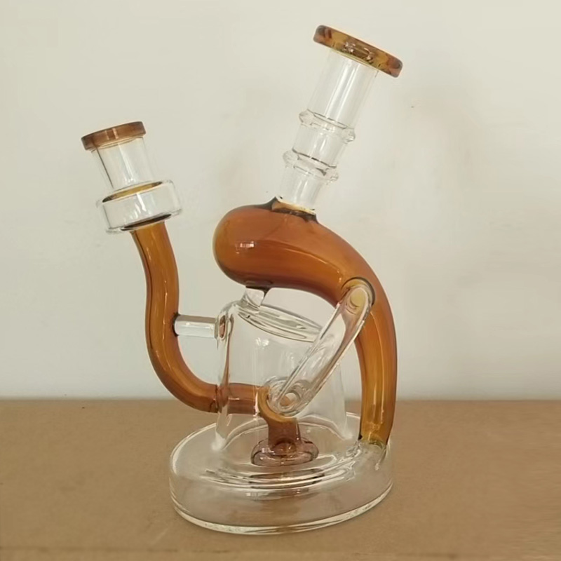 DPGWP031 7 Inch 14mm Joint Glass Recycler Dab Rig Bong