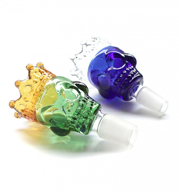 DPGB070 Colored skull Glass bowl