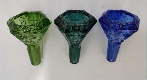 DPGB132 Colored Glass bowl with full colored joint