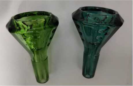 DPGB133 Colored Glass bowl with full colored joint