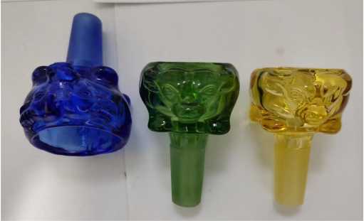 DPGB135 Colored Glass bowl with full colored joint