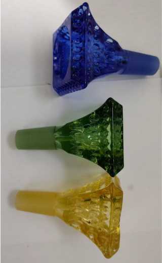 DPGB137 Colored Glass bowl with full colored joint