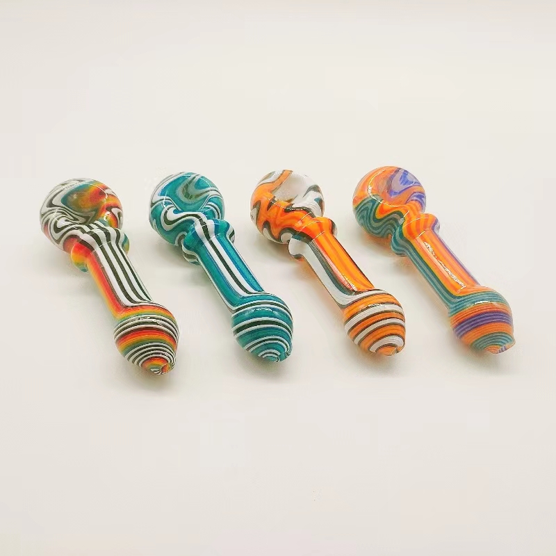 DPGH005 4.3inch colorful glass hand pipe