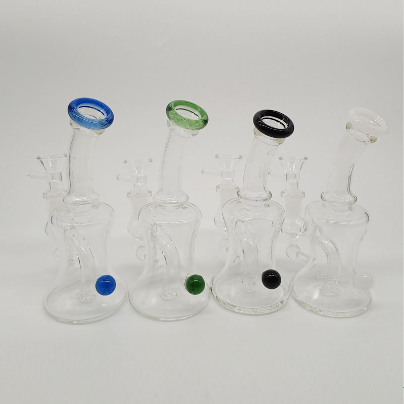 DPGWP003 Mini Glass Bong Water Pipes Pyrex Oil Rigs Glass Bong for Smoking