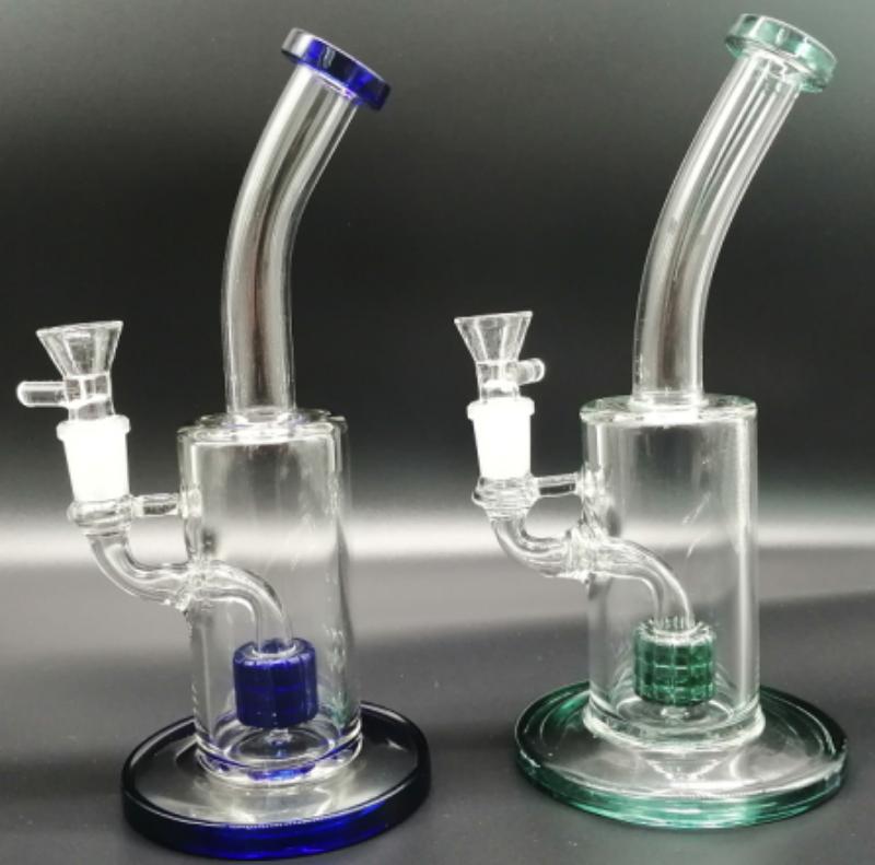 DPGWP018 9 INCH glass water pipe with 14mm  funnel bowl