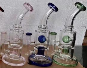 DPGWP021 8.2inch Glass water pipe  with 14mm funnel bowl