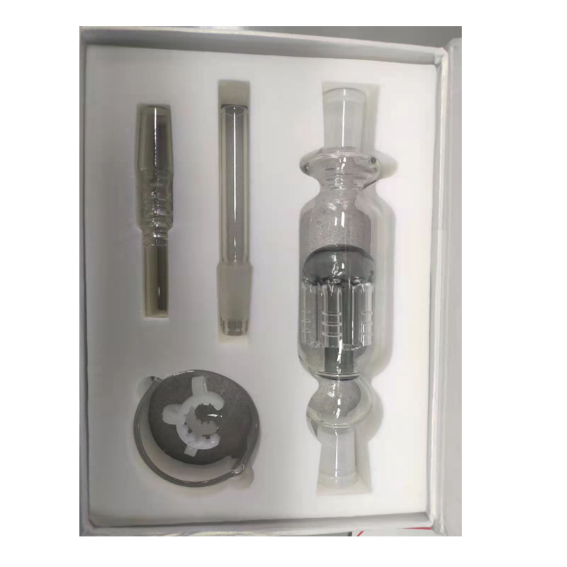 DPGHS001W White Box 14Mm nector Collector Kit With Stainless Steel Tip, Glass Tip And Plastic Clip