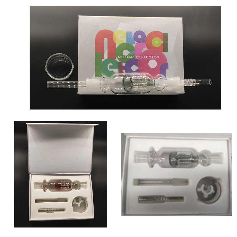 DPGHS001W White Box 14Mm nector Collector Kit With Stainless Steel Tip, Glass Tip And Plastic Clip