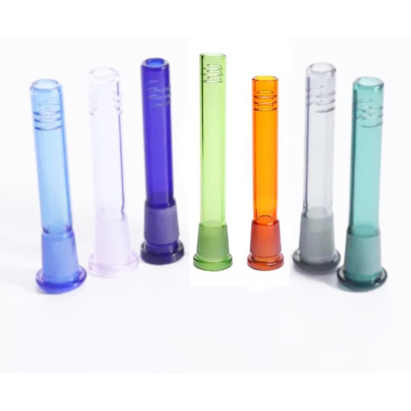 DPGA017 Different Sizes Mix Color Glass Pipe Smoke Accessories Down Tube