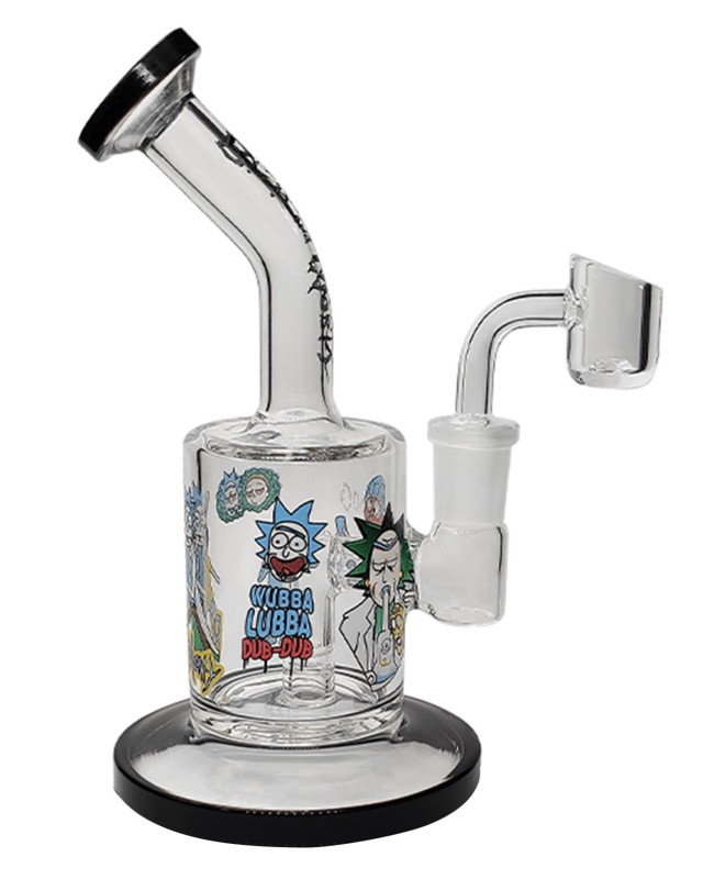 DPGWP069 7.8 inch Rick & Morty Recycler Glass Dab Rig