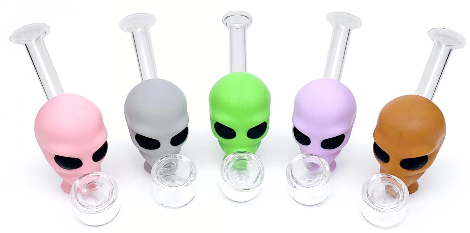 DPSP088 3.0Inches Alien Glass Hand Pipe