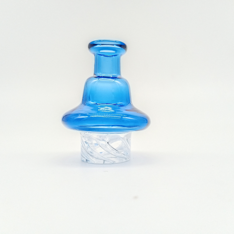 DPGCC011 Cyclone chinese color glass UFO carb cap riptide dabber caps for Quartz banger beads rotating