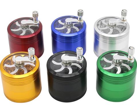 DPAG012 Aluminum grinder 55mm Diameter 4 layers Grinders with hander