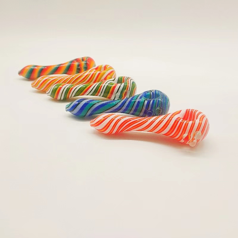 DPGH006 4.3inch colorful glass hand pipe