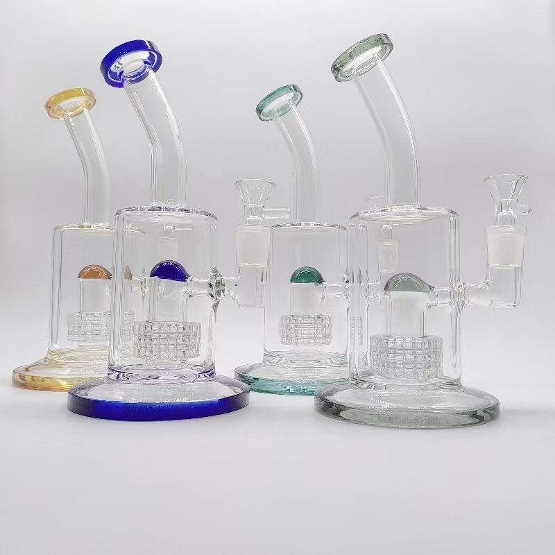 DPGWP012 Glass water pipe 8.6 Inch dab rig with 14mm funnel bowl