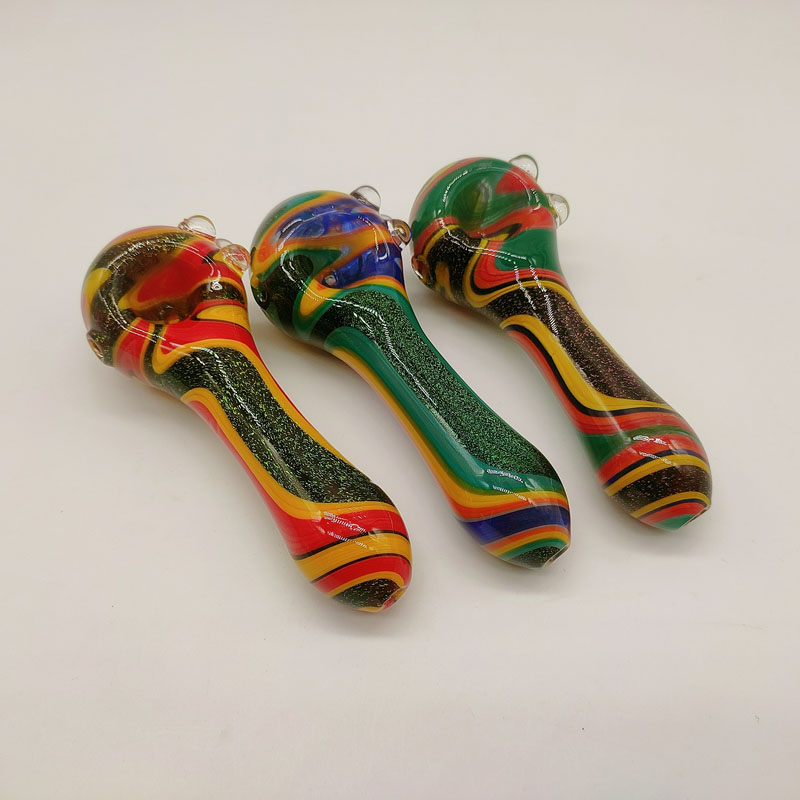 DPGH024 4.5inch  colorful glass hand pipe