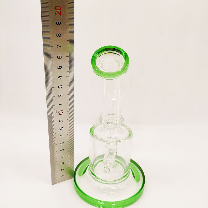 DPGWP056 6.6 inch 170mm Height colored glass beaker bong dab rig Hookahs with 14mm quartz nail