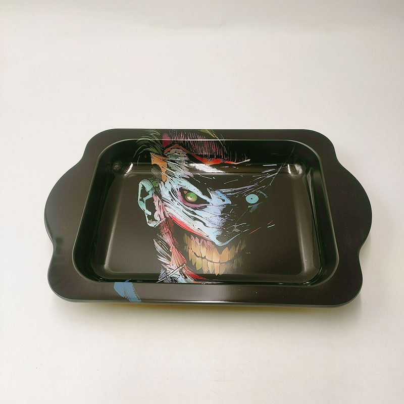 RT212E-1 212*142*23 mm Metal Tin Rolling Tray, with two side ears