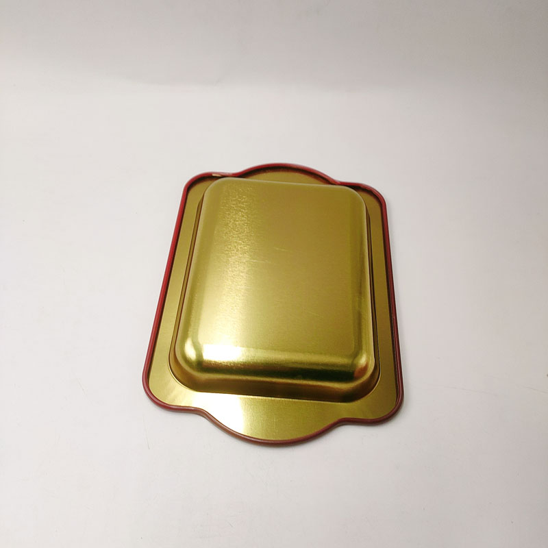 RT212E-16 212*142*23 mm Metal Tin Rolling Tray, with two side ears